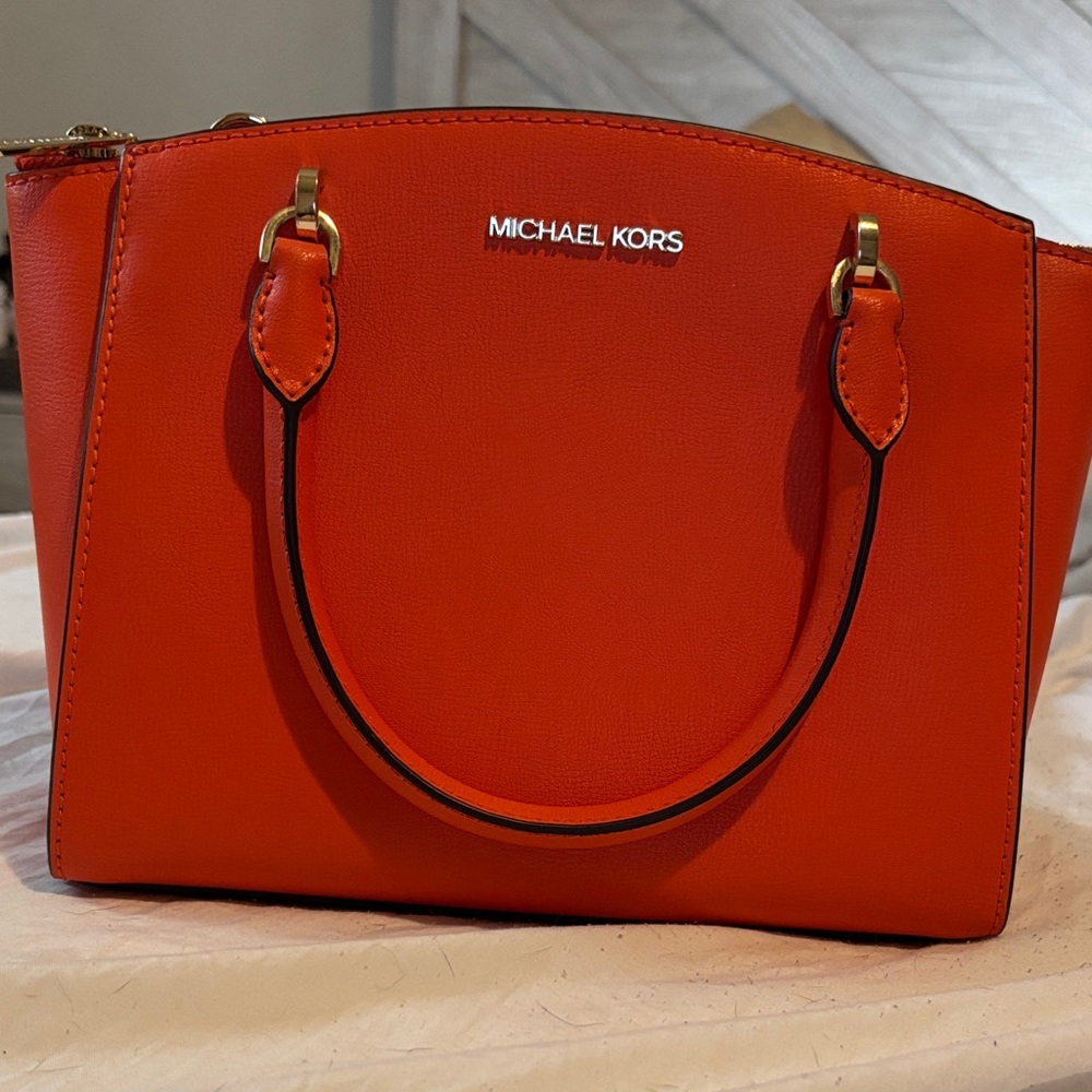 Michael Kors Bold Orange Satchel